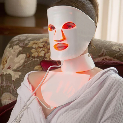 la beauté faciale du silicone 3D a mené des soins de la peau de couleurs du masque 7 anti-vieillissement