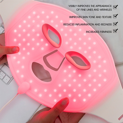 Le silicone infrarouge de masque protecteur colore le dispositif anti-vieillissement mené léger de photon de thérapie