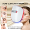 Retrait anti-vieillissement infrarouge facial de ride de lumière rouge du masque 120pcs de beauté