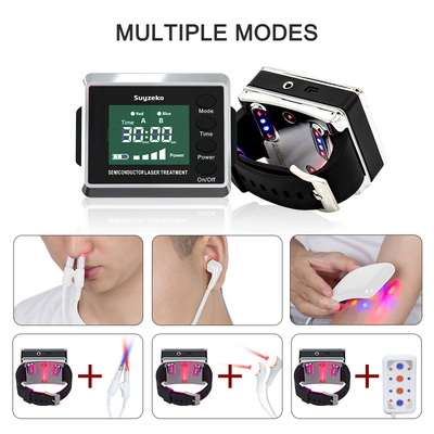 Portable Suyzeko Laser Hypertension Regardez la lumière photon thérapie physique 650nm