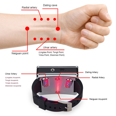 Tension artérielle élevée Hypertension Laser Thérapie Regardez 650nm Bas niveau